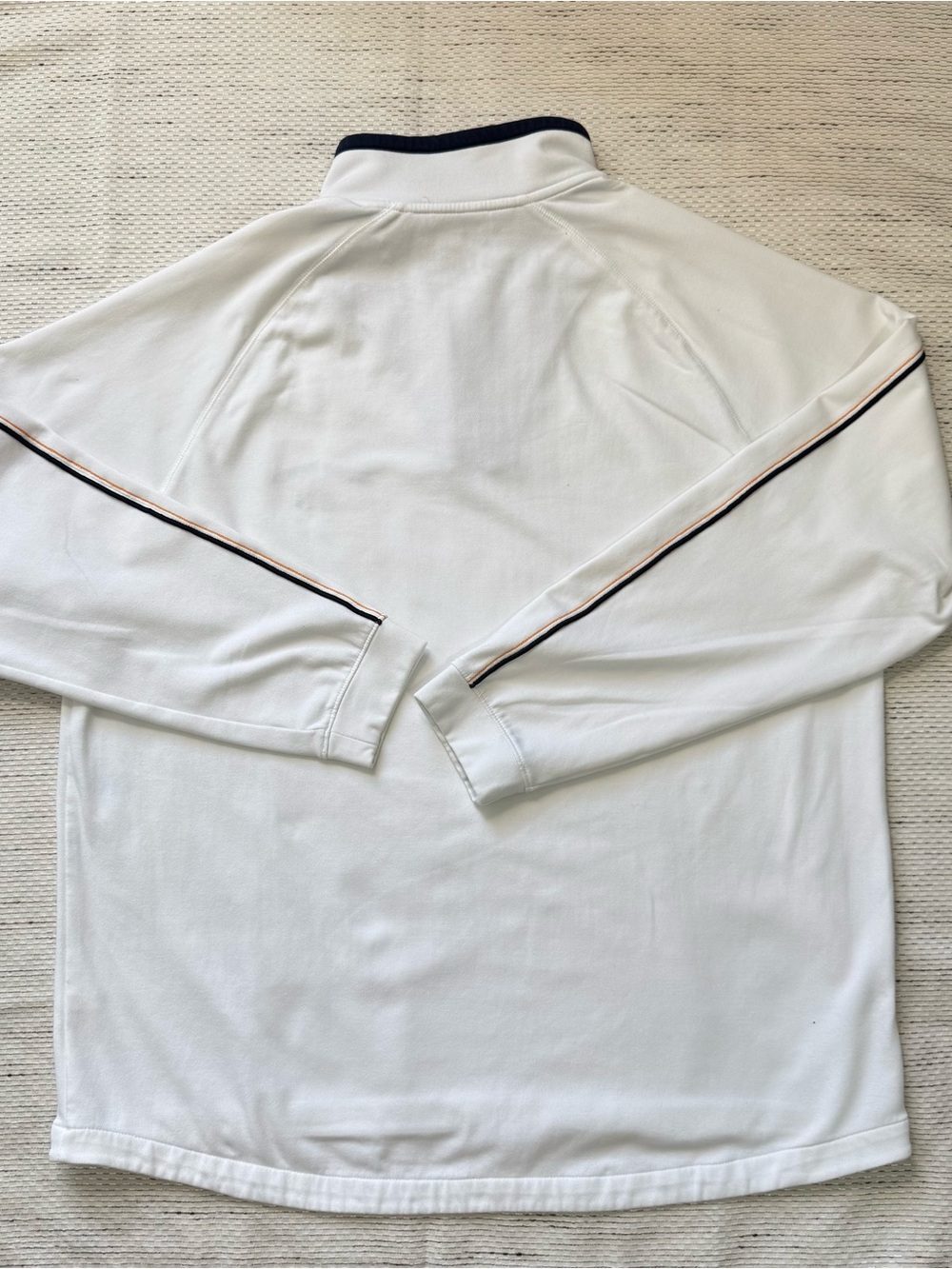 Tommy Bahama Golf 18 Quarter Zip Sweatshirt Men’s Large White Performance Preppy - Picture 3 of 6